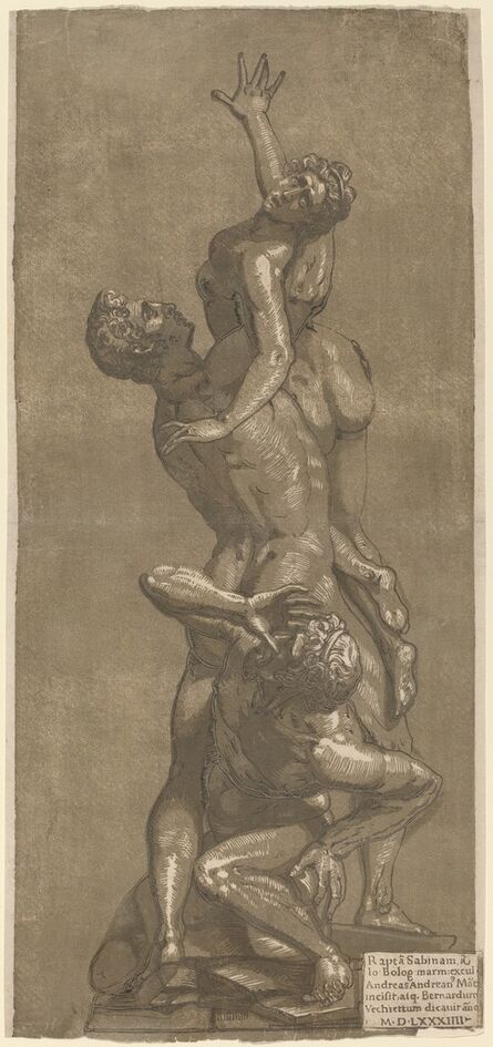 Andrea Andreani, ‘The Rape of a Sabine’, 1584