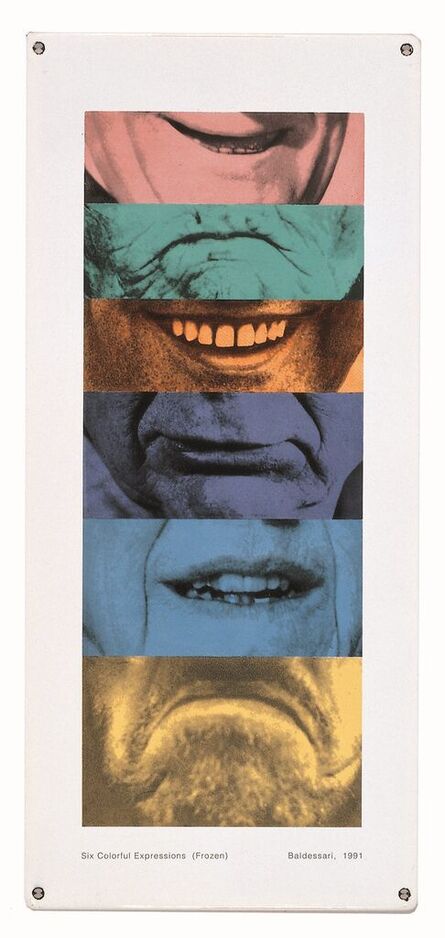John Baldessari, ‘Six Colorful Expressions (Frozen)’, 1991