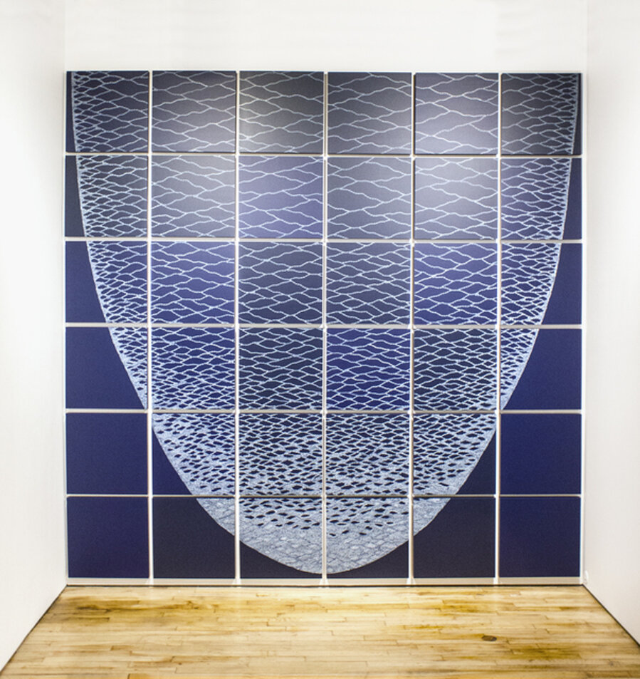 Untitled (Pale Blue on Indigo)