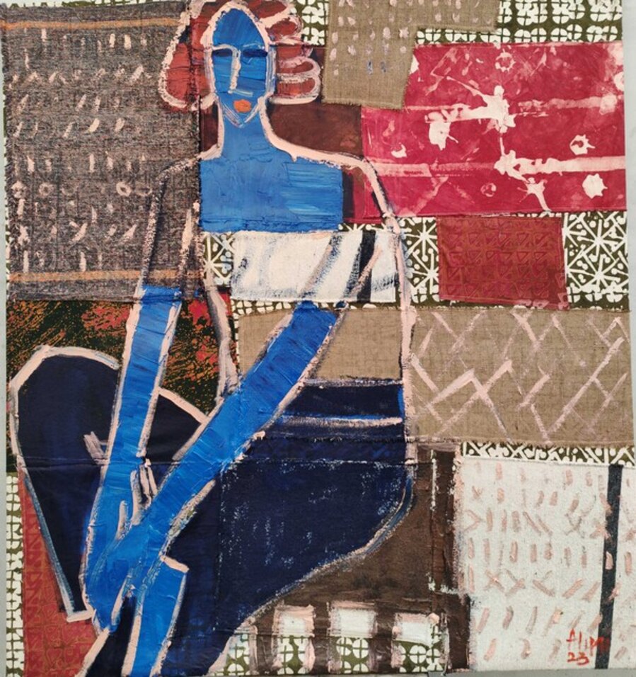 Enigmatic Repose: The Mystique of a Woman Seated