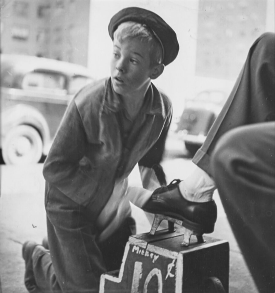 Mickey, The Shoeshine Boy