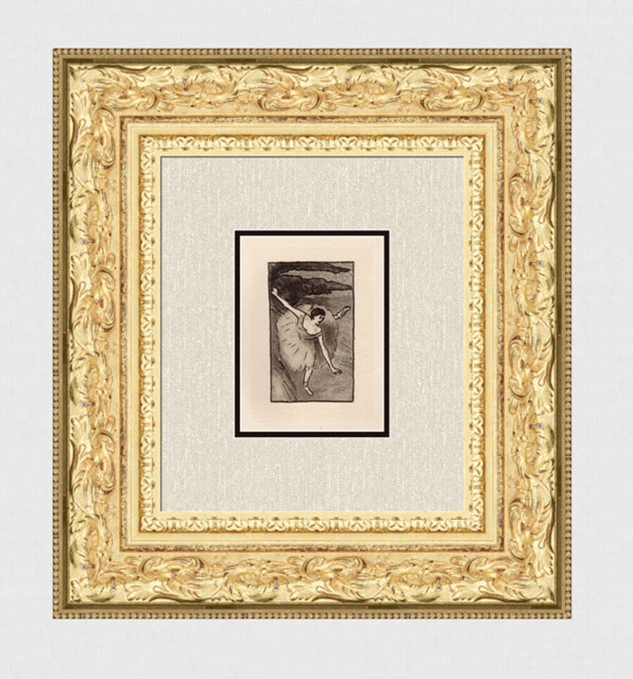 Danseur sur scene, salutant (Dancer on Stage, Taking Her Bow)