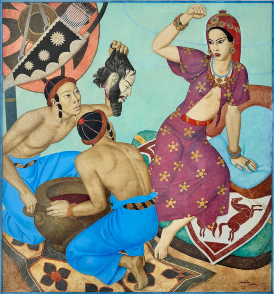 Fighting Women, American Weekly Cover Art, Queen Thomysis Beheading