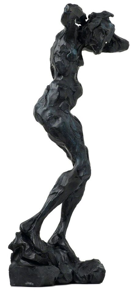Richard Tosczak, ‘Untitled XXVII 2/8 - emotive, nude, female, figurative, patina, bronze statuette’, 2009