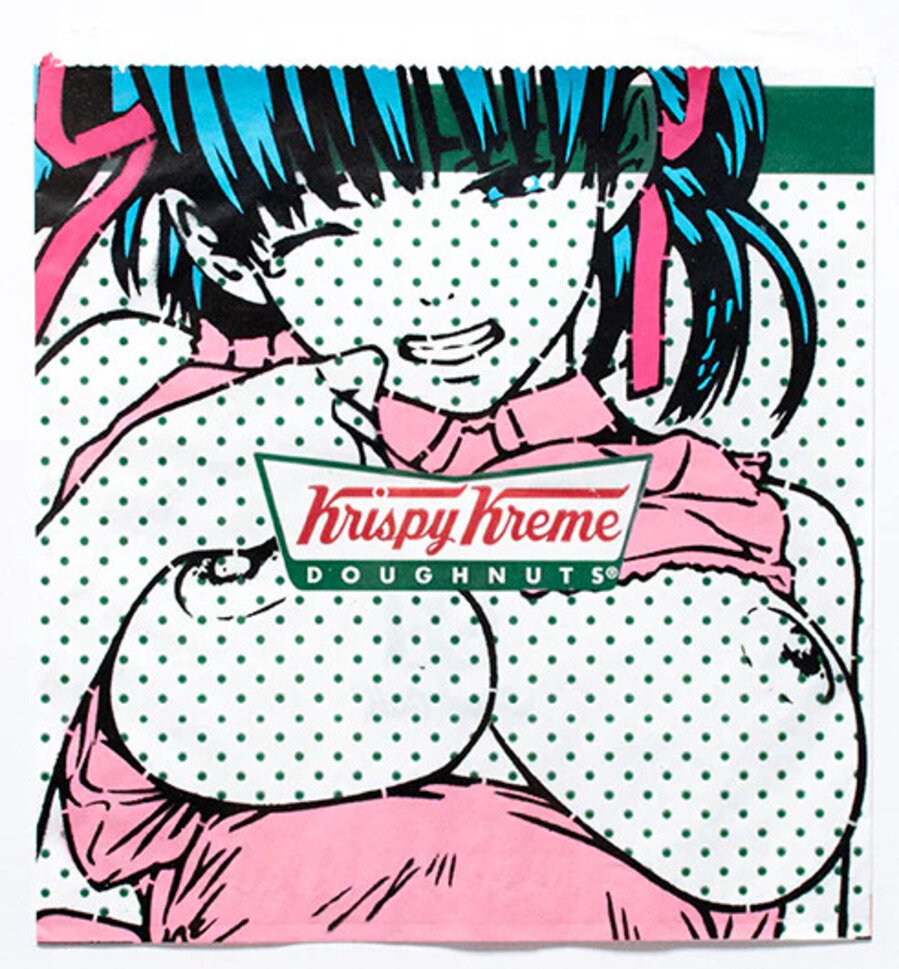Krispy Kreme (Hand Painted Framed)