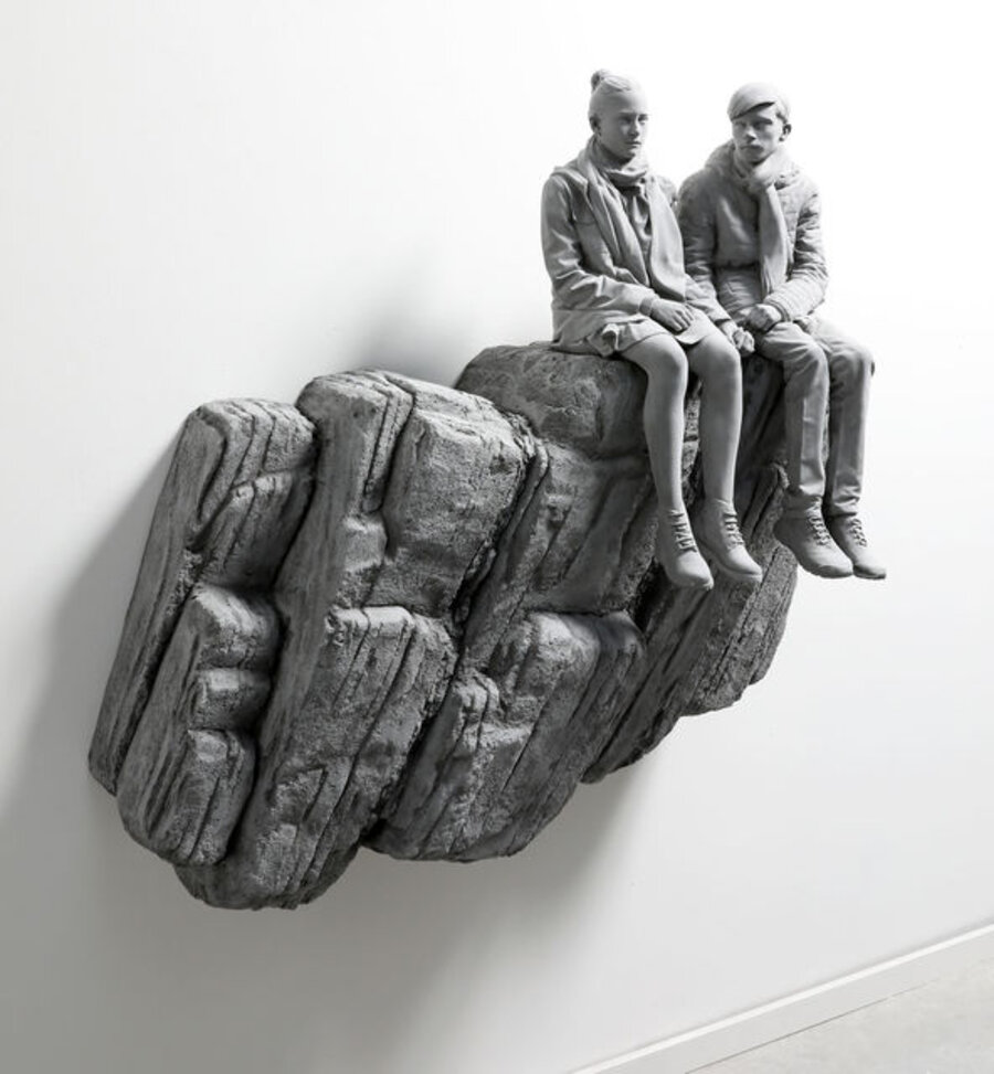 The Cliff (wall piece) (small version)