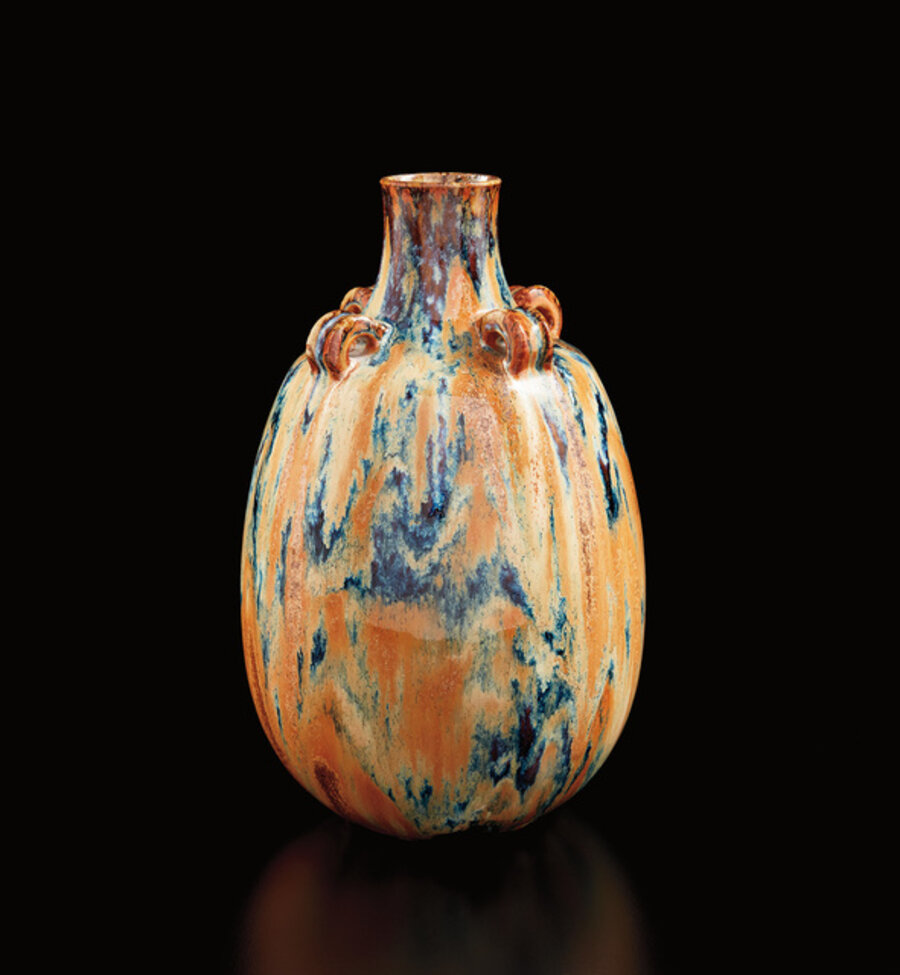 Vase with four handles