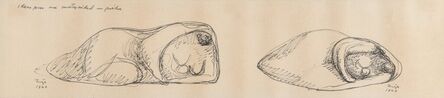 Francisco Zúñiga, ‘Ideas para la Maternidad en piedra (Studies for a sculpture of Motherhood)’, 1963