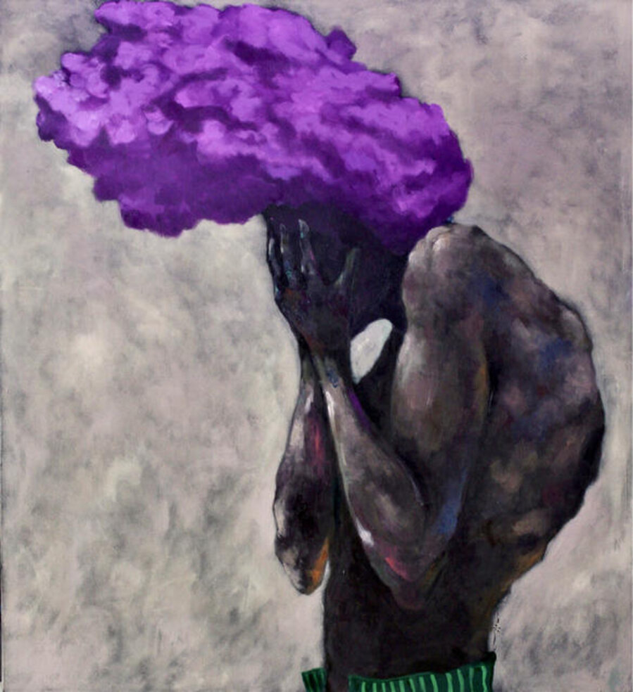 Purple Afro 1