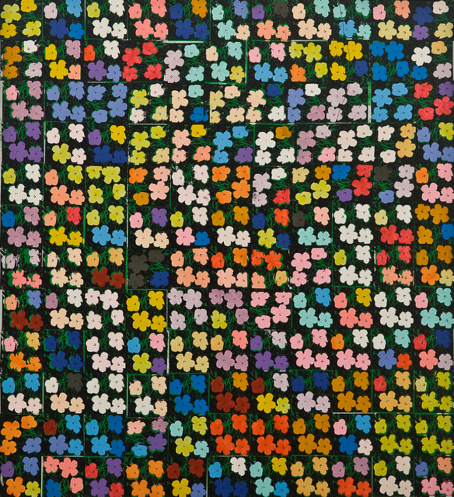 Andy Warhol, "Flowers", 1964 (132 times)