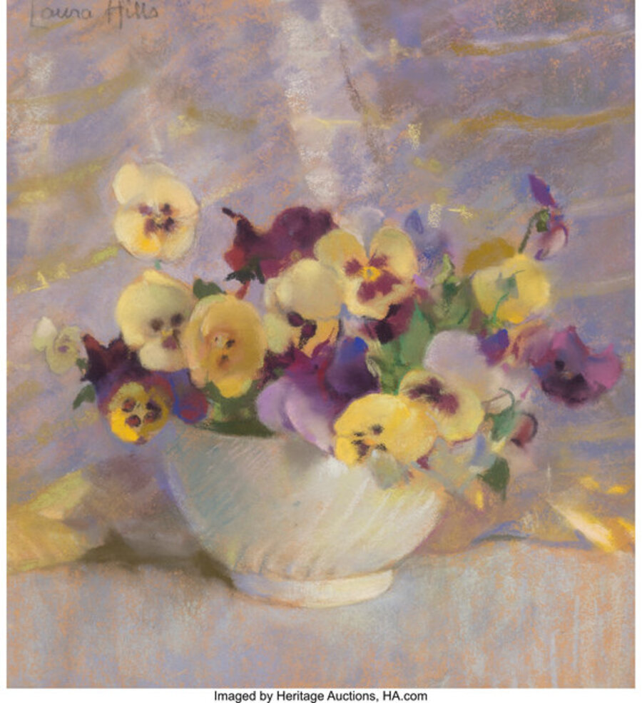 Bowl of Pansies