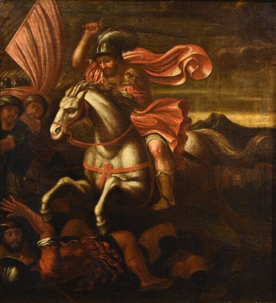 Saint James Religious Tempesta Paint 17th Century Oil on canvas Old master Roman school