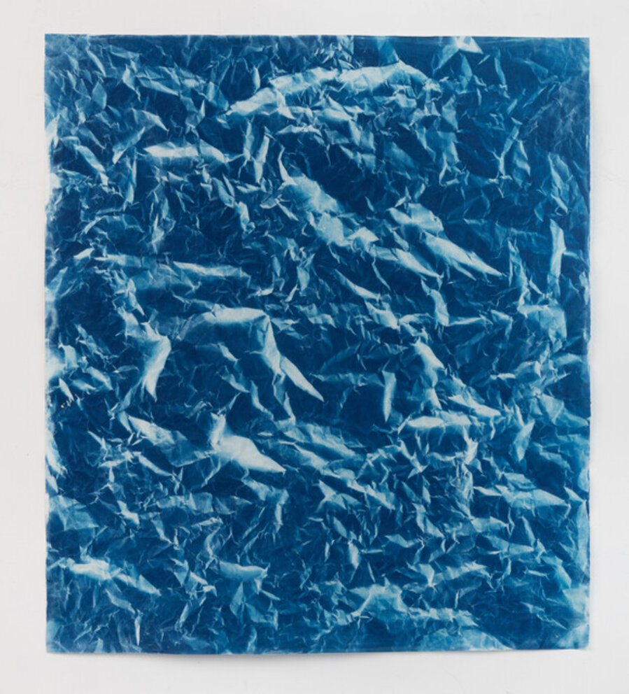 Untitled (Topographic Cyanotype #12)