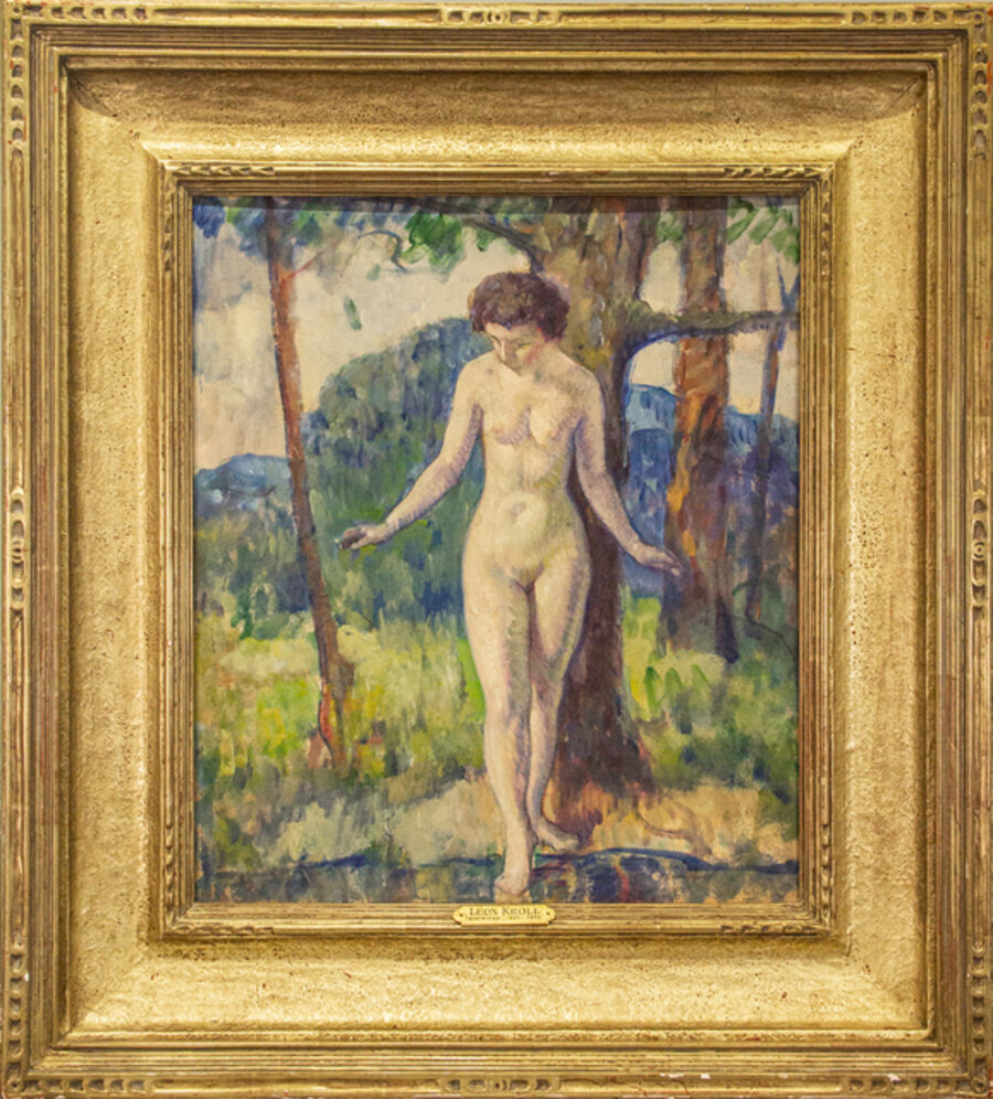 Nude Stepping into the Water