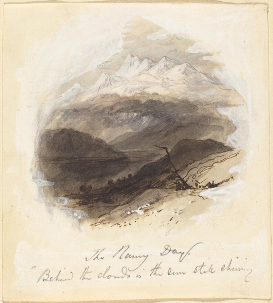 Illustration for Longfellow's "Rainy Day"