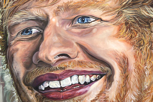 I’m Obsessed with This Strangely Beautiful Painting of Ed Sheeran by Jana Euler