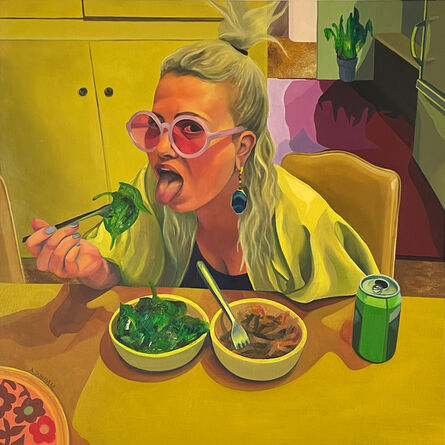 Amanda Dunham, ‘Britt Eating a Salad ’, 2017