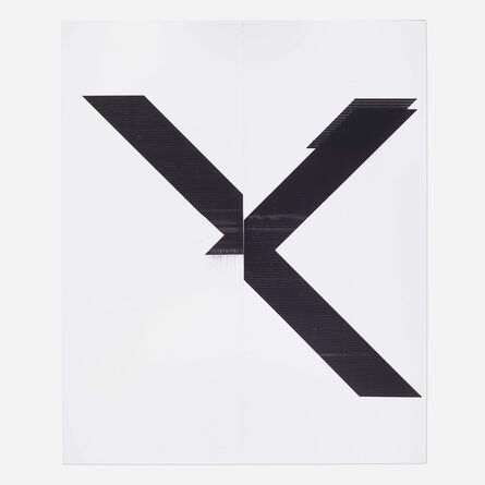 Wade Guyton, ‘X Poster (Untitled, 2007, Epson UltraChrome inkjet on linen, 84 x 69 inches, WG1999)’, 2015