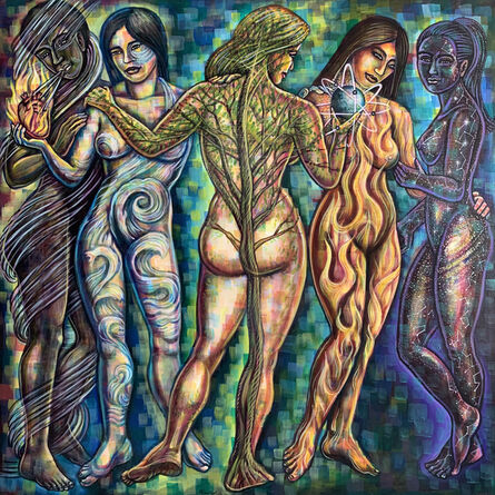 Paul Botello, ‘Las Hermanas de Colores ’, 2018