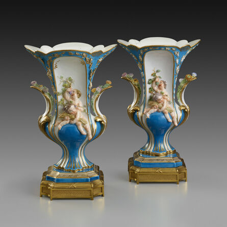 Vincennes Manufactory, ‘Pair of Vases Duplessis “à Enfants”’, 1753