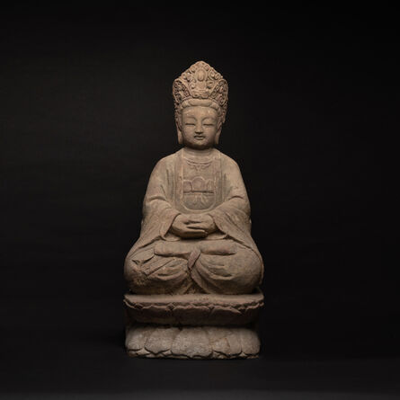 Ming Dynasty, ‘Ming Sandstone Seated Guanyin ’, Ming Dynasty, c. 1500 , 1650 A.D.