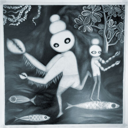 Andrea Dezsö, ‘Night Drawings: Lobsterman and Small Crabman’, 2013