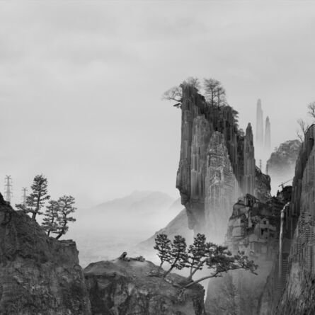 Yang Yongliang 杨泳梁, ‘太古蜃市 - 悬崖 Time Immemorial - The Cliff’, 2016
