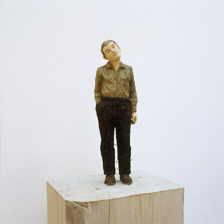 Stephan Balkenhol, ‘Man with bended head’, 2005
