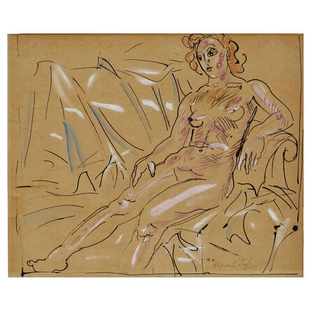 Raoul Dufy, ‘Raoul Dufy Faucist Art Deco Nude Painting’, 1939