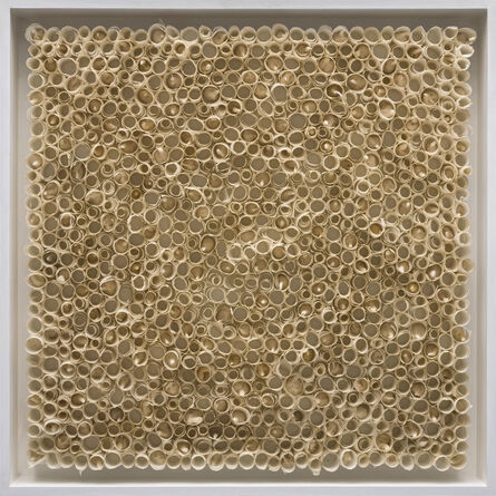 Rakuko Naito, ‘Untitled (Burnt edge w/cotton ball)’, 2019
