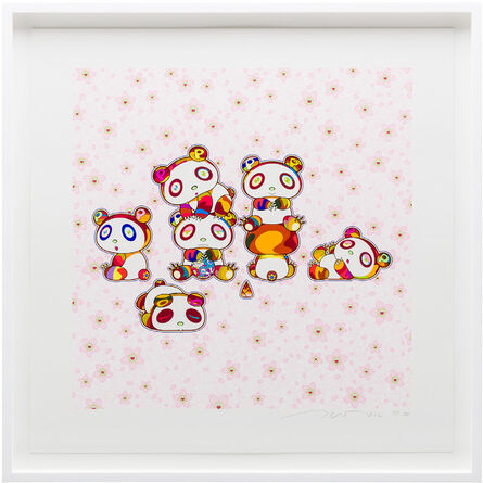 Takashi Murakami, ‘Baby Pandas Cuddling! Yay!’, 2022