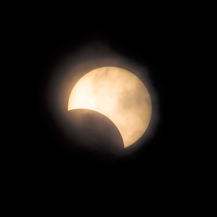 Kate Breakey, ‘Solar Eclipse, 3rd contact, Nebraska [Ref. #9]’, 2017