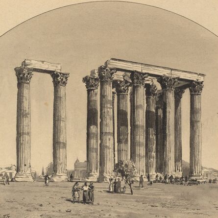 Themistocles von Eckenbrecher, ‘Temple of Olympian Zeus’, 1890