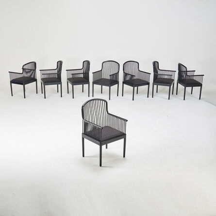 Knoll Studio, ‘Set of eight "Exeter" spindle armchairs’, 1990s