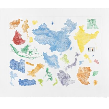 Sam Durant, ‘Proposal for a Map of the World’, 2015