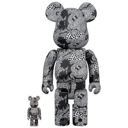 BE@RBRICK, ‘KEITH HARING Mickey Mouse 400% + 100%’, 2020