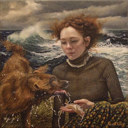 Andrea Kowch, ‘Fetch - 1st Limited Edition Framed Hand Signed Print’, 2019