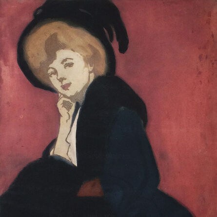 Charles Picard le Doux, ‘"Jeune femme appuyé sur son coude"’, ca. 1905