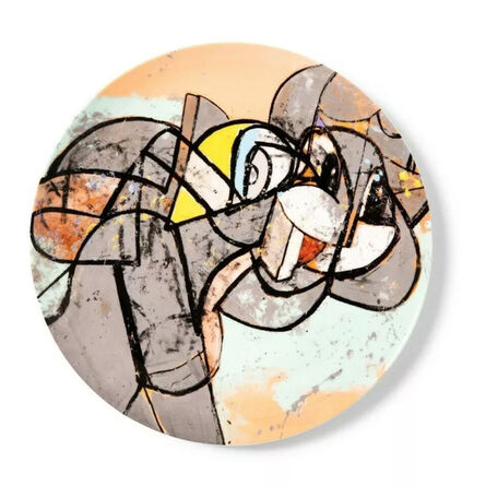 George Condo, ‘Machine Bugs Plate’, 2020