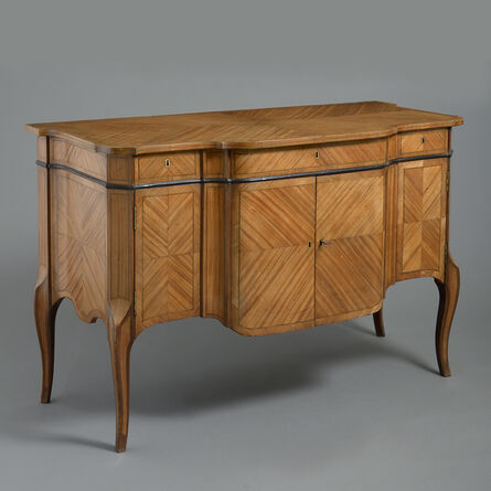 English, 18th Century, ‘A GEORGE III SATINWOOD COMMODE OF TRANSITIONAL ARC EN ARBALÈTE FORM’, ca. 1770