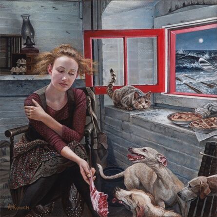 Andrea Kowch, ‘High Tide - 1st Limited Edition Framed Hand Signed Print’, 2019