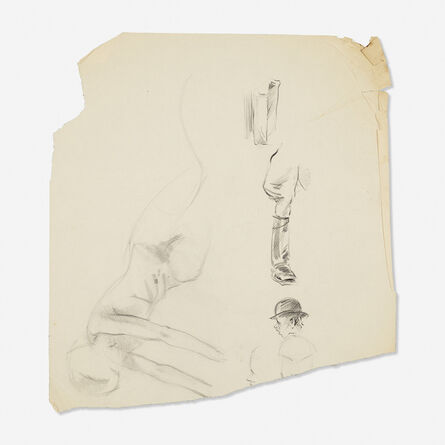 Franz Kline, ‘Untitled (Figure Sketch) (four works)’, c. 1933-37
