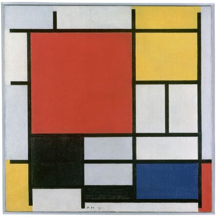 Piet Mondrian, ‘Composition with Large Red Plane, Yellow, Black, Grey and Blue’, 1921