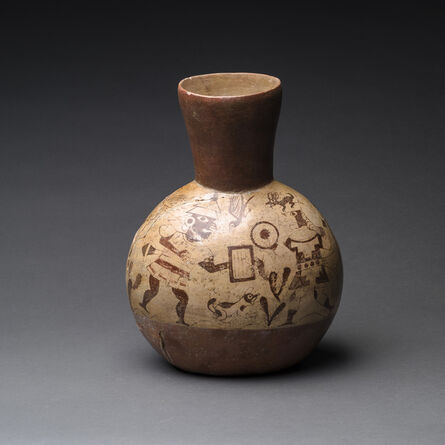 Unknown Pre-Columbian, ‘Moche Painted Terracotta Vase’, 400 AD to 800 AD