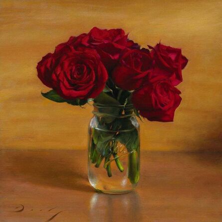 Joseph Q. Daily, ‘Still Life with Roses and Mason Jar’, 2018