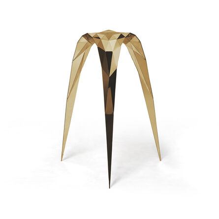 Zhoujie Zhang, ‘Brass Triangle Stool’, 2015