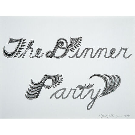 Judy Chicago, ‘The Dinner Party Lettering’, 1979