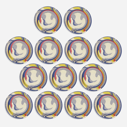 Roy Lichtenstein, ‘Paper plates, set of thirteen’, 1969