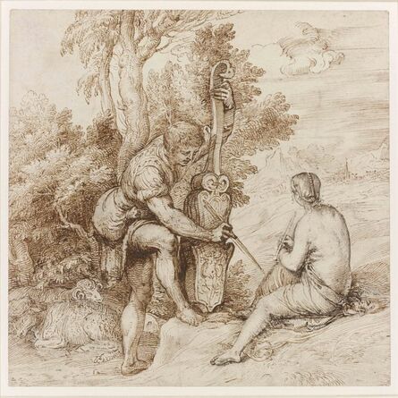 Titian, ‘Two Arcadian Musicians in a Landscape’
