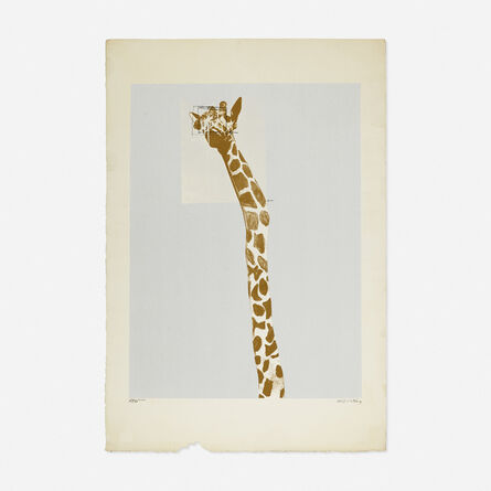 Brett Whiteley, ‘5. Giraffe (from the My Relationship between Screenprinting and Regent's Park Zoo between June and August 1965 series)’, 1965